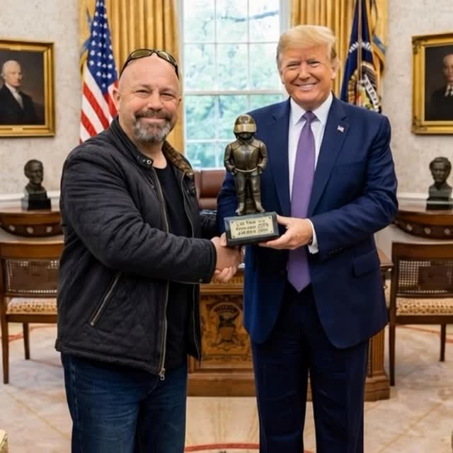 The Team at Moto Ventura Tours have some amazing news… The recipient of the 2026 Fine Rider Trophy has been decided. I know that Donald doesn’t ride motorcycles neither has he been on a Moto Ventura Tour but details like that don’t matter.🍺🏍️ #donaldtrump #nobelpeaceprize