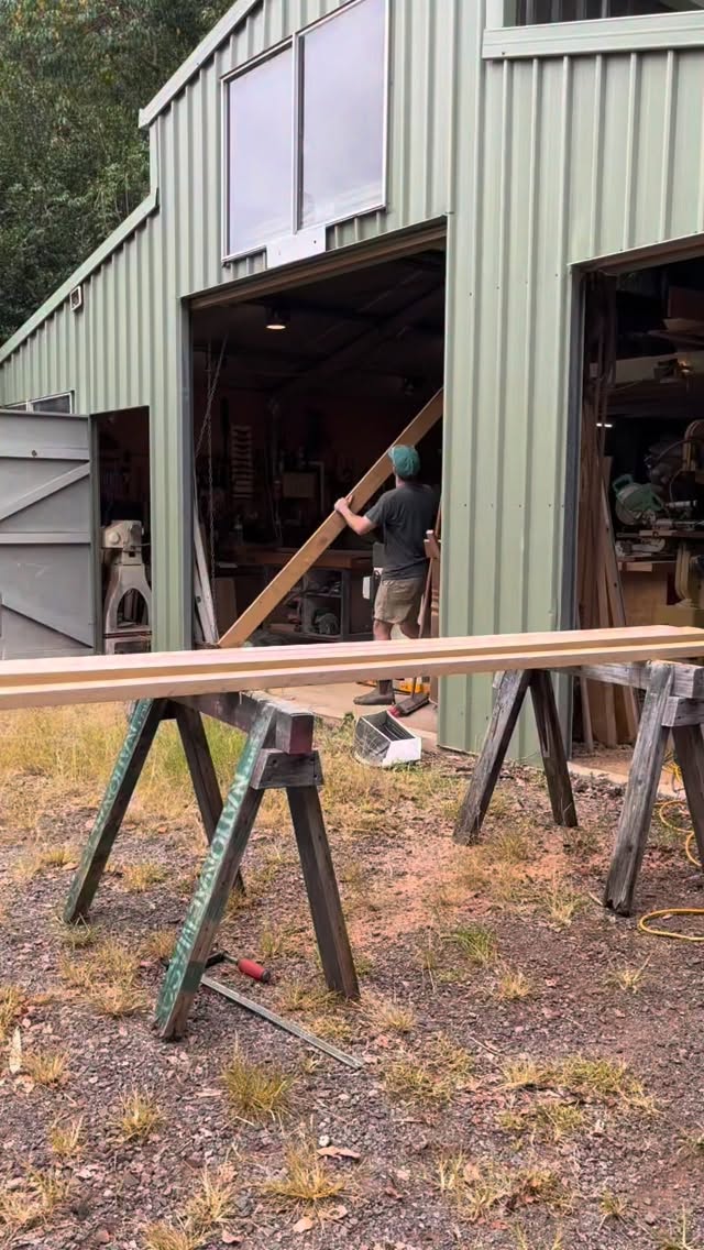 I’m in the middle of a project where precision is imperative. These long battens have to go together into one long 3.2m panel, so I can’t have all the boards wibbley wobbly. There are heaps of ways to straighten boards but I gave this technique a go.
I have one really long stable LVL board that I know it always straight so I used it as a guide for the router to create one perfectly straight edge which I was able to use to make the opposite edge parallel with the thicknesser. Oh, and I’m not sponsored by Makita I promise.
Do you think this was a good way to straighten a board?
#makita #woodworking #furnituremaker #handmade #customfurniture