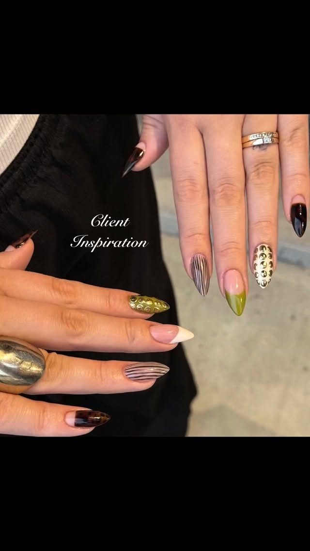 Nail art that reminds me of Gaudi… #gaudi #thegelbarcph #barcelonanails