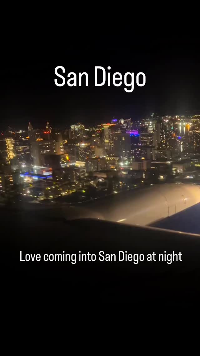 Coming into San Diego for a two day event… Always so beautiful! #Grateful