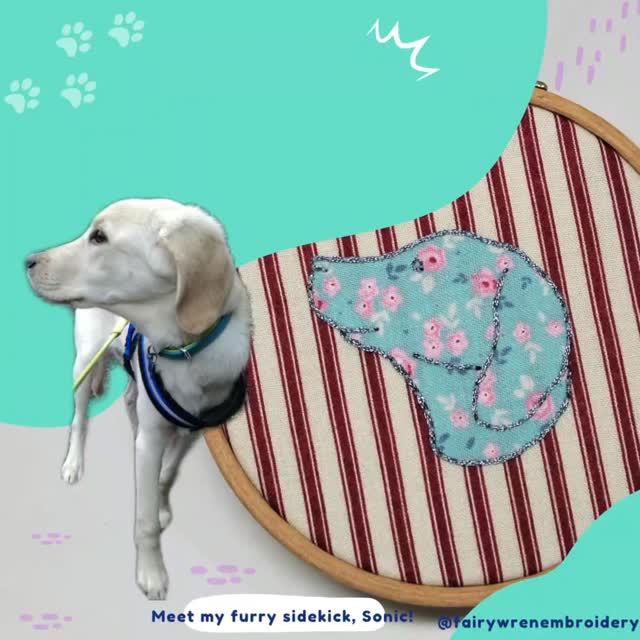 Join me for this introduction to Appliqué class, you will turn your beloved pet...cat, dog or exotic animal...into a stunning portrait.
My dog sonic was the model for this class, you can use him too if you wish or bring a photograph of your own pet to transform on the day with my guidance.
This class is perfect for beginners.
#applique #petportraitsofinstagram #embroiderylove #embroiderersofinstagram #rsnfellowship #embroiderytutor #embroideryclass
