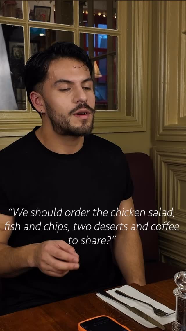 Tried to share food.. no one answered, he handled it himself 🤣
The food is too nice to share, unless you order double 🙌