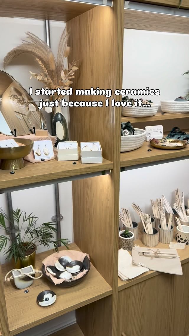 5 years ago I started making jewellery in my parents spare bedroom. Fast forward to present day and I have filled a shop with products I make, I run 2-3 workshops a week and get to be my own boss. Proud & still love it🫶🏻✨