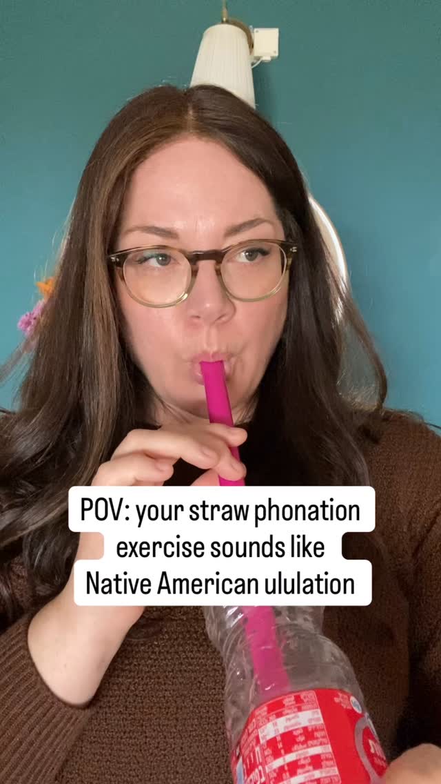 My ancestors would be proud. 😄
(Yes I’m Native American!)
I guess it also sounds like a Sefardi lililili (what do we call this??)… maybe I should bring it to the wedding I’m going to later this week. 😂
This super cool straw is a Vocal Tube which I ordered from Amazon. 10/10 highly recommend. I’ll make another post about it soon.