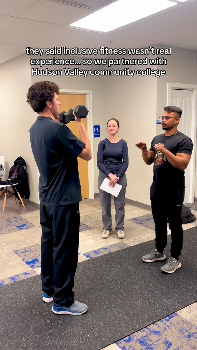 people with disabilities donât need watered-down fitness.
they need educated coaches, real programs, and spaces that take them seriously.
thatâs why scf officially partnered with hudson valley community college as a field experience site for exercise science + fitness specialist students. Welcome intern @haeley_s
this isnât charity.
this is legitimacy.
this is the future of fitness â and you belong in it.
#inclusion
#disability
#gymmotivation
#science
#occupationaltherapy @hudsonvalleycc