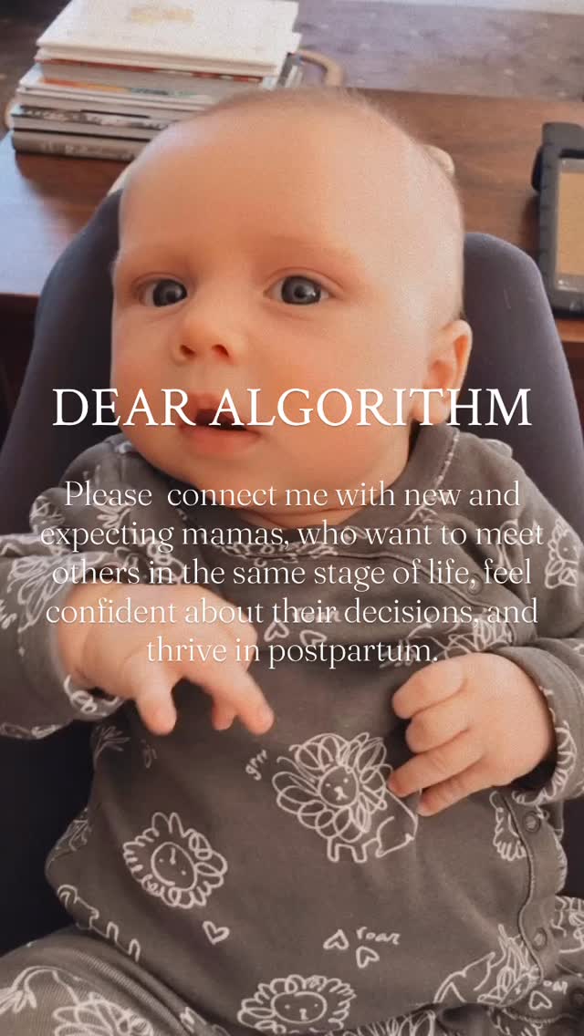 Dear Algorithm 🤍
Please connect me with new and expecting mamas, who want to meet others in the same stage of life, feel confident about their decisions, and thrive in postpartum.
You don’t have to be sitting at home, isolated and alone. There are other options for you one baby arrives — join our community and learn how to change the narrative 🫶
#postpartum #gtx #newmom #atx #momgroup #postpartumsupport #baby #babycommunity #momcommunity
