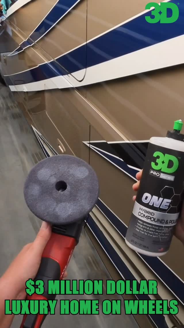 3 Million Dollar Luxury Mansion on wheels full paint correction completed using 3D’s Correction Line followed by a Borophene ceramic coating from NanoPro.
•
•
•
•
#RVDetailing #Detailing #ViperDetailing #RVLife #ceramiccoating