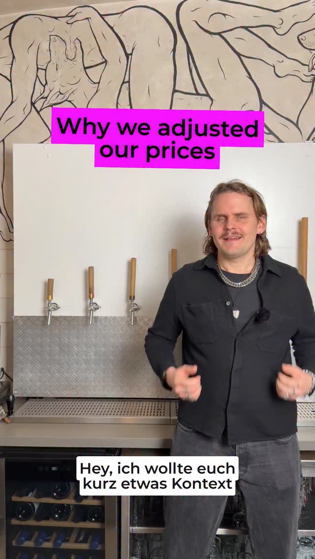 Why we adjusted our prices. Less taxes for us means lower prices ❤️ Our latest menu is on our webpage. Link in bio