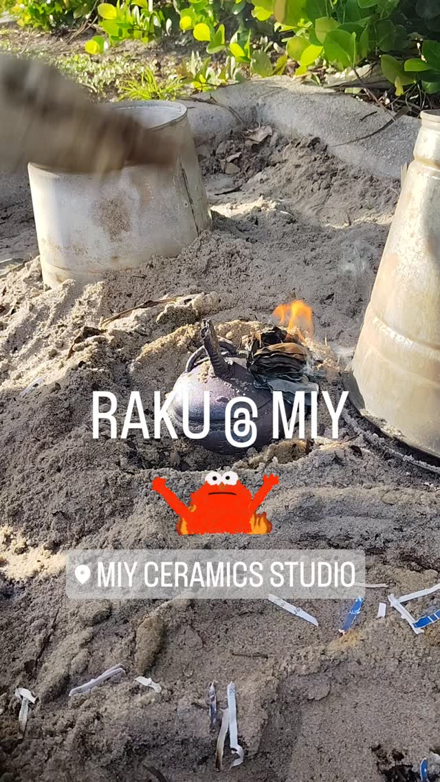 Bringing in the heat at MIY RAKU!