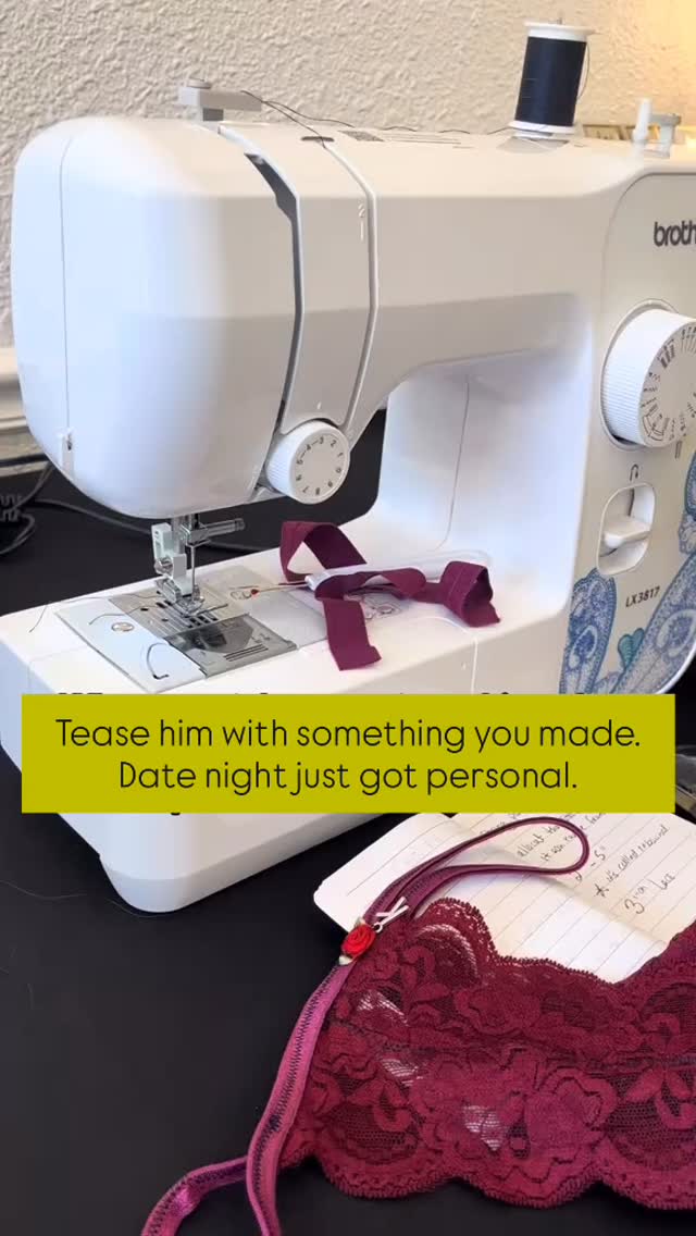 Tease him by sending a picture of something you made for date night…
Then remind yourself who it was really for. 💋
-
Comment “SEWINGCLASS” for a special offer whe you book your first class.
-
#sewing #datenightideas #selfcareroutine #sewingclass #donapa
