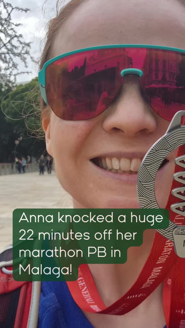 Anna knocked 22 minutes off her marathon PB at Malaga — a performance she never believed was achievable.
This improvement wasn’t driven by extreme training or restrictive dieting. It came from consistent preparation with the support of an experienced running coach @nickyfreedman.runcoach, and supported by the evidence-based principles taught in our Marathon Nutrition Course.
Anna started fuelling adequately to meet training demands, support recovery, and ditched the diet-led rhetoric common in the fitness industry.
By changing how she fuelled, Anna trained more consistently, recovered more effectively, and reduced the disruption of illness during her marathon block using strategies from our illness and injury module.
It still took huge commitment and determination from Anna, but those aren't enough if you don't fuel properly.
Our online Marathon Nutrition Course is now open for booking if you want to learn how to fuel training and get the most out of your marathon block.