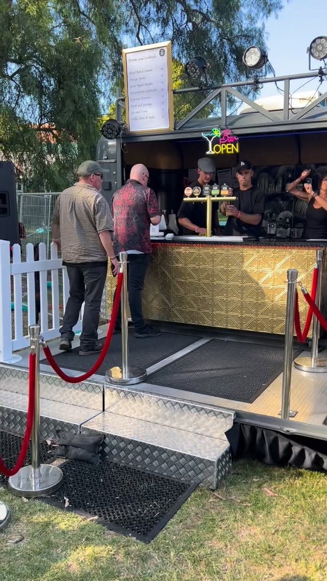 This is exactly why we're called The Sound Lounge Bar. A bar at one end and a rocking concert at the other! #letthegoodtimesroll #mobilebar #mobilestage #liveentertainment #beerfestival