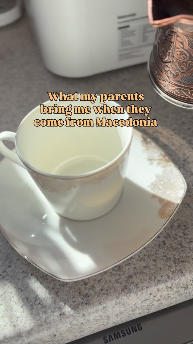 Every visit from my parents comes with a suitcase full of love.
These aren’t just ingredients - They’re stories, mornings, holidays, and voices from my childhood.
Turkish coffee that tastes like early mornings.
Ajvar and peppers made with patience, the entire family gathering for couple of days to make it.
Honey and rakija that remind me where I come from.
My parents don’t just visit me—
they bring Macedonia with them. 🤍🇲🇰
Some things never stop feeling like home.
#TasteOfHome #MacedonianRoots
#FoodIsMemory #DiasporaKitchen
#FromMacedoniaWithLove 🇲🇰