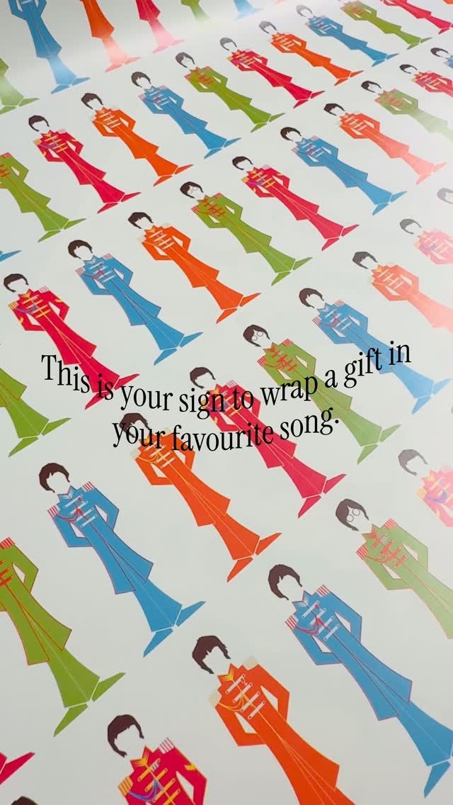 Some people make playlists. I make wrapping sheets.
The Beatles gift wrap was one of the most popular over Christmas and seems to have picked up again this week. Valentines? 💝