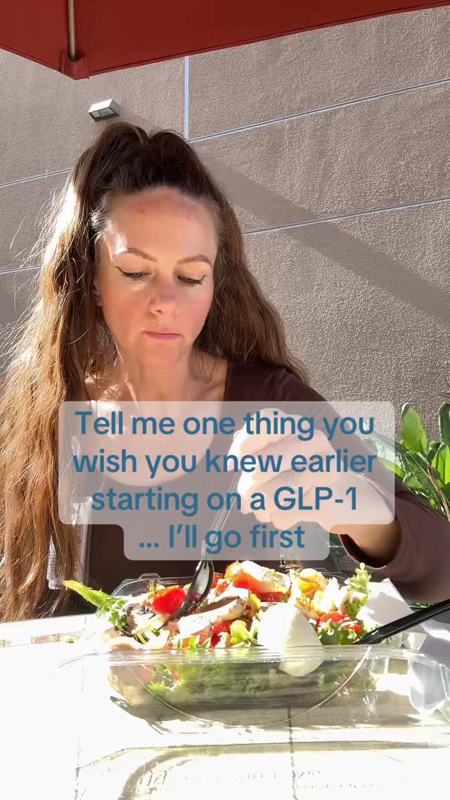 I wish I knew a higher dose doesn’t always equal better.
For me, a higher dose equals reflux, less of a desire to eat vegetables, and a harder time getting hydration!
I’m still hungry on a lower dose but that’s ok and not a bad thing. Hunger levels are manageable and food noise is reduced. I feel at peace with food like I never had before.
Now you tell me yours!