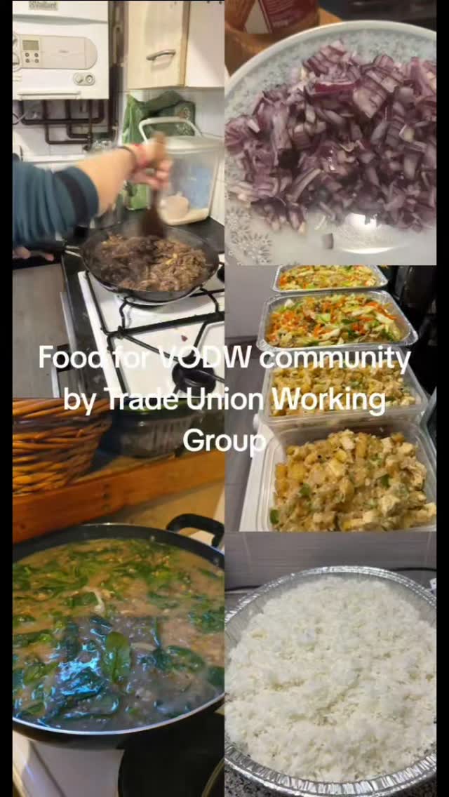 Food is Life! Community organising is the heart and soul of the charity 'The Voice of Domestic Workers', a community of migrant somestic workers in the United Kingdom. They are up early to cook delicious food for everybody. Trade Union Working Group is in charge of food today. Every Sunday we meet, learn, share and solve each other problems. We eat together as one big happy family- are you in London? Join us!