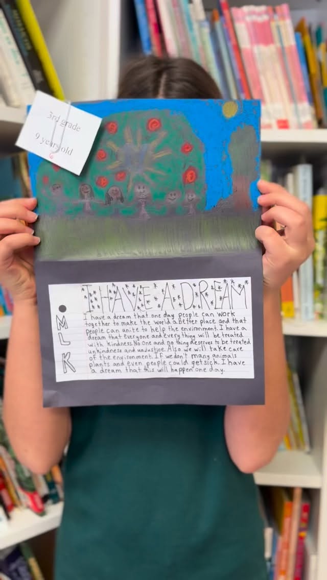 The dreams of our contest winners 🏅 #ihaveadreamspeech #mlk #montessori