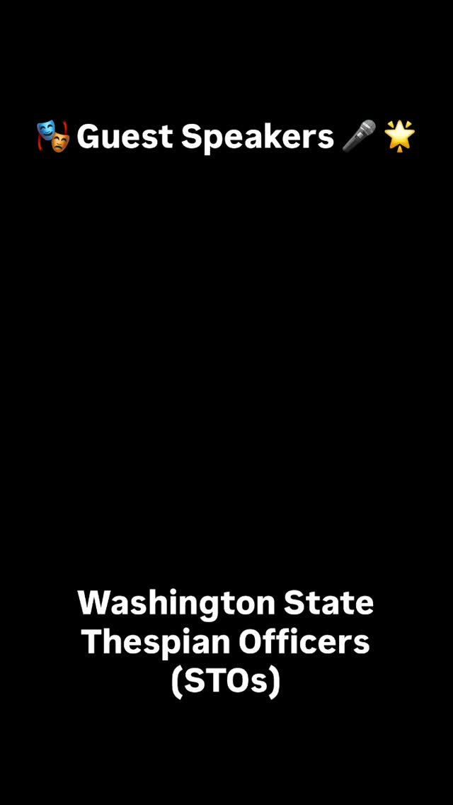 🎭 Guest Speakers: Washington State Thespian Officers (STOs) 🎙️
In our latest episode of Curtains Up!, we talk with State Thespian Officers about leadership, service, and using theater as a platform for change.
We are excited to welcome Milo Stuart and Devi Anand as Guest Speakers on the Podcast! 🎙️ 🌟
Hear real advice from students who are shaping theater education across Washington. Learn about how they turn passion into impact, both onstage and off.
The future of theater is in good hands!
Listen now and get inspired. 🎭
🎙️ Listen now on Spotify and wherever you listen to your podcasts… Link in Bio
@milo.stuart_
#CurtainsUpPodcast
#WashingtonThespians
#TheaterEducation
#StudentLeadership
#PerformingArts