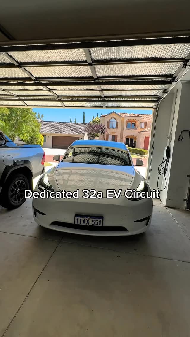 Need an EV charger installed? ⚡
Enjoy the convenience of charging at home.
Getting a quote is easy, we just need a few photos and a few details about the installation.
#Perthelectrician #perthelectrical #evcharging⚡️ #tesla #perthtesla