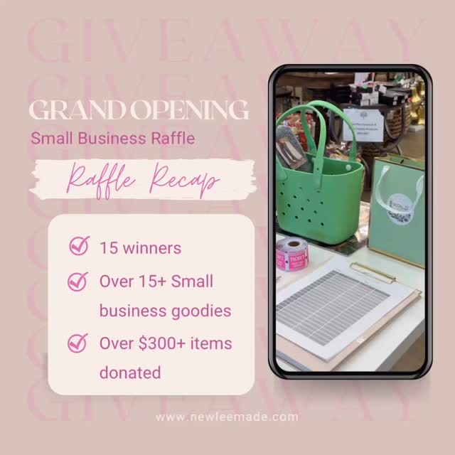 โจ Best of the Raffle โจ
So many amazing small businesses
INSANE prizes ๐
The energy was unmatched ๐ค
Thank you to everyone who participated!