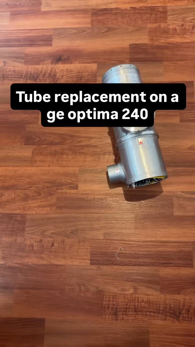 Replacing a ge optima 240 tube. #medicalimaging #ge #medicalimagingequipment #partsource