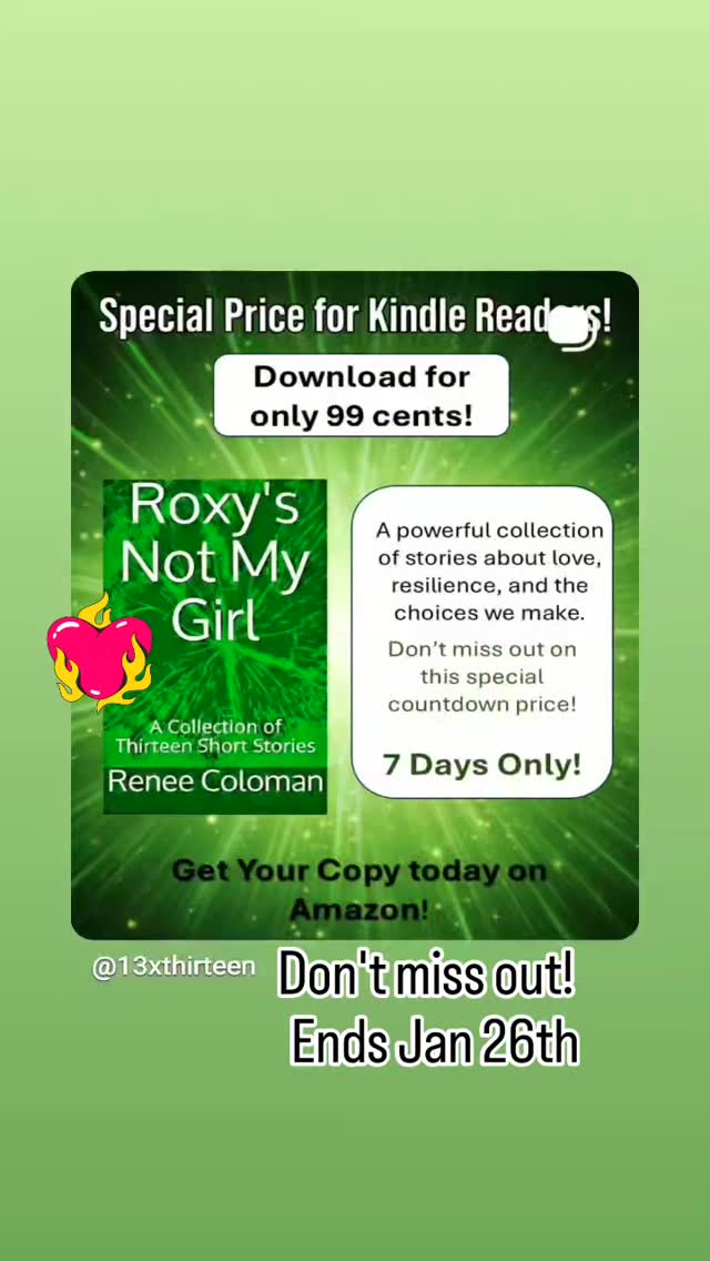 🌟 Excite your Kindle with Roxy's Not My Girl!
Special ebook pricing 🌟 Only 99 cents.
Hurry! Countdown deal ends on Monday, Jan 26 🌟