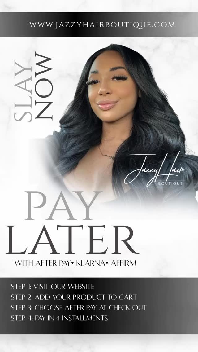 Shop Jazzy Hair Collection…
“Slay Now, Pay later”
Available online at www.jazzyhairboutique.com
(Link in bio)
In store purchase available at
📍126 w rector 100
San Antonio Tx
☎️Boutique : 210-634-9464
Text line: 210-488-0511
Pay in 4 Available at Checkout!
-
-
-
-
#sanantoniobundles #sanantoniohairstylist #sanantoniohair #sanantoniowigs #sanantoniohairboutique