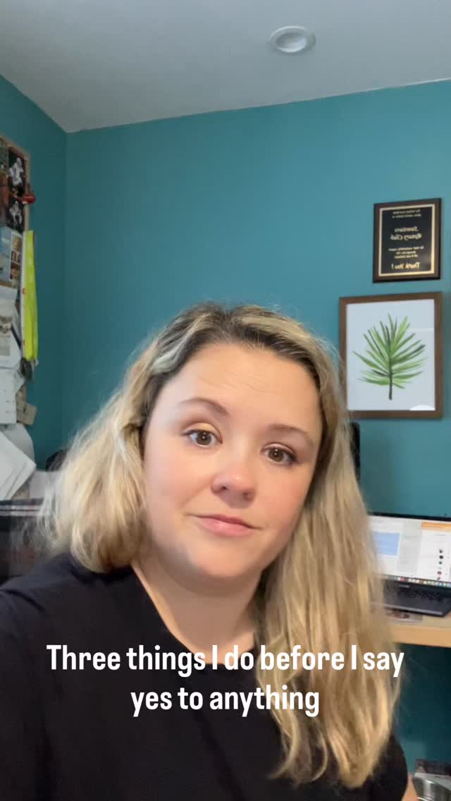 Before I say yes to anything new, I run it through three questions. Not because I’m rigid, but because real life is already full, and my kids don’t get the leftovers of my ambition.
First, I check the trade: what time or stress does this cost my family? If the answer is “more than I’m willing to pay,” it’s a no, or it needs to be redesigned.
Second, I decide the minimum standard: what does done well look like? If I can’t define what good looks like, it turns into endless tweaks, late nights, and that quiet resentment that builds when you’re carrying too much.
Third, I set the boundary now: start date, end date, and communication rules. I don’t wait until I’m overwhelmed to negotiate the terms. That’s how people-pleasing turns into burnout.
If you’re stepping into 2026 feeling stretched, you don’t need more motivation. You need clearer yeses, cleaner noes, and a plan that respects your actual life.
What are you saying no to this year, so you can say yes to what matters?