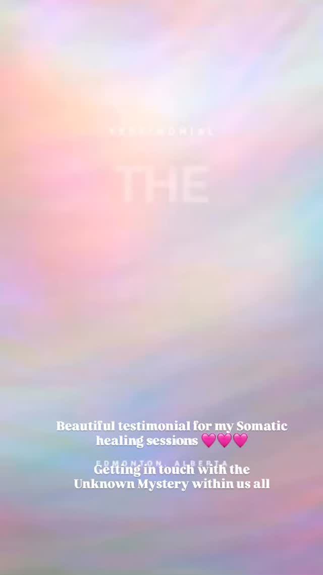 What can happen in the Somatic Healing Journey 🩷🩷🩷🩷🔥
Thank you for the amazing testimonial !