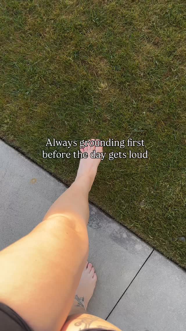 In 2019 I decided that each morning I would dedicate being outside first thing, it’s become a non negotiable for me that 7 years later no matter where I am it’s a priority.
I could tell you all the benefits to earthing but the main thing I’ve gained is self trust from consistency.