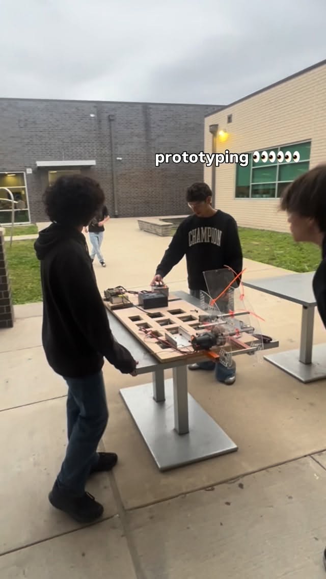 week 2 — prototype testing!!! HEROS are working hard!!! #frc #stem #fyp #firstrobotics #rebuilt