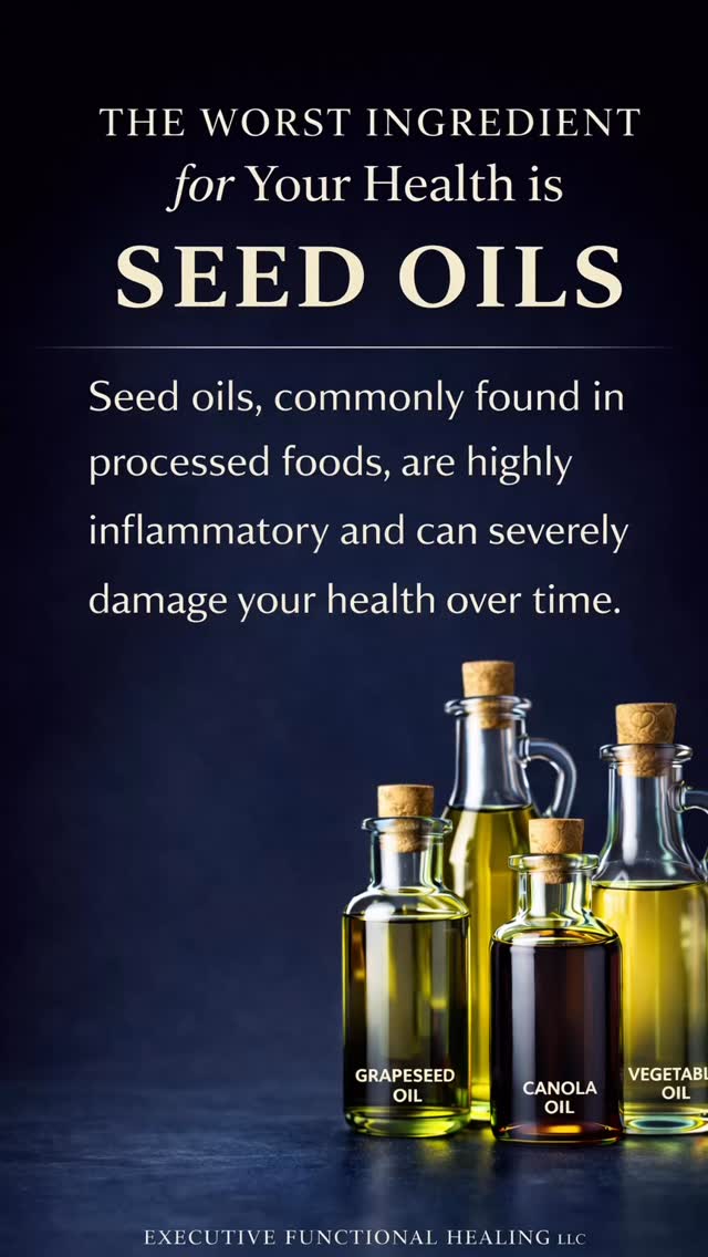 Most people didn’t choose seed oils on purpose.
They trusted the labels and the messaging they were given.
For years, these oils were promoted as heart healthy.
What we now understand is that many are highly processed and inflammatory for a lot of people over time.
This isn’t about fear.
It’s about learning what was never clearly explained.
Question:
When did you first hear that seed oils might not be as healthy as we were told?
👇 I’d love to hear your experience. #ExecutiveFunctionalHealingLLC #RootCauseHealing #HealthEducation #FoodAwareness #HolisticHealth