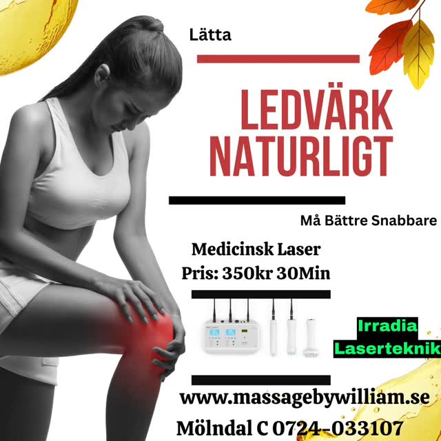 Medicinsk Laser mot Svullnad, Stelhet, Inflammation och Värk, Hjärtligt Välkommen🌞 0724-033107