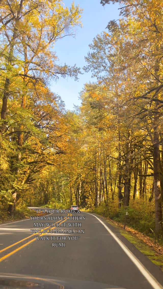 It's your road & your road alone 🌀