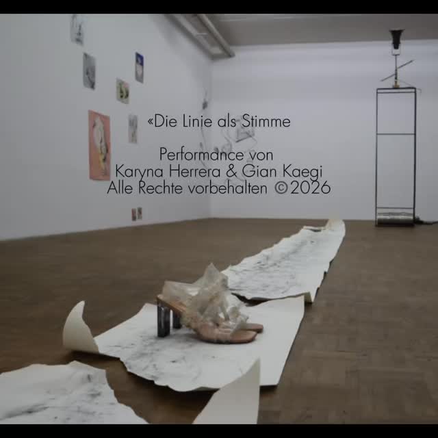 Performance
«Linie als Stimme» ©️2026
Gian Kaegi
Multimediakünstler und Musiker #kunst #Performance #impromusik #Ausstellungsraum Karyna Herrera,
Multimediakünstlerin und Kuratorin
In Rahmen der Ausstellung
«Radikal» Linie als Stimme und
Dessin Zentralschweiz
B74 Raum für Kunst
Alle Rechte vorbehalten
Luzern, 17.1.2026