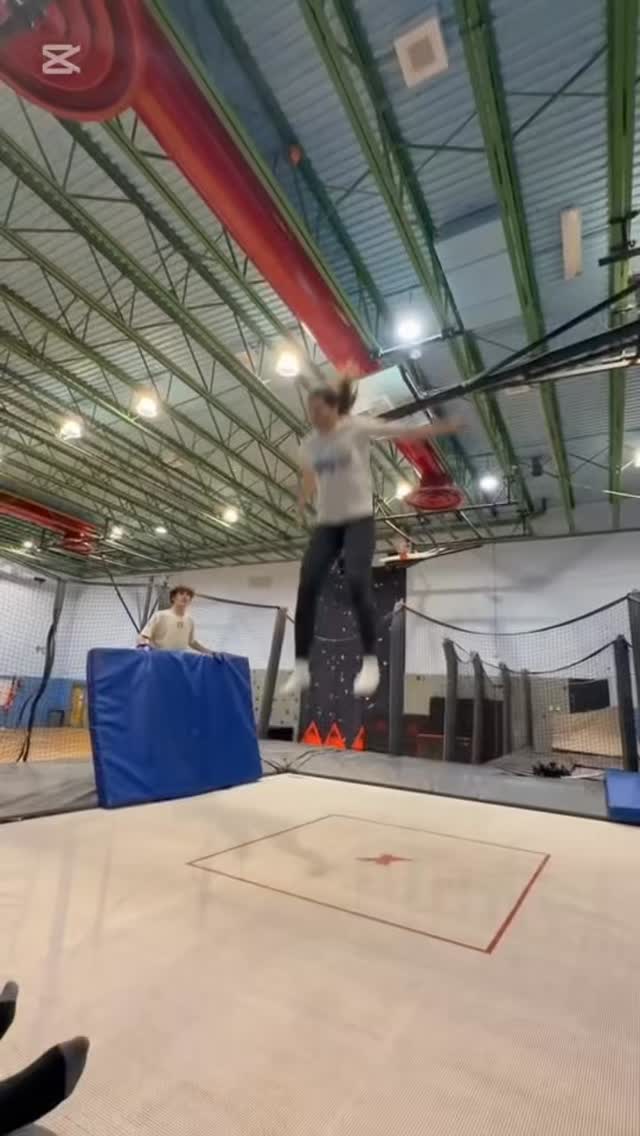 Wait…. Was I supposed to land on my feet? #fyp #trampoline #fail
