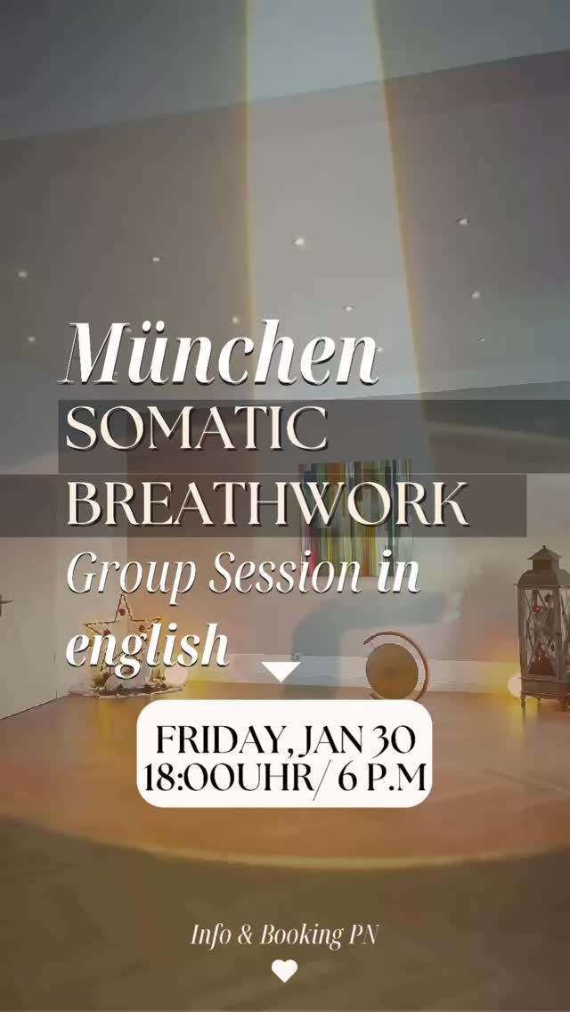 Breathe. Reconnect. Embody.
Our next English-speaking Somatic Breathwork Group Session is happening on Friday, January 30 in Munich — and it’s your gentle reminder to drop back into your body and tune in.
These sessions aren’t about fixing yourself.
Not about to-do lists or quick wins.
They’re a space to land.
To soften.
To let your breath show you what’s real — beyond the noise.
A space to feel what’s next from the inside out.
✨ Your presence is enough.
✨ Your breath will guide you.
—
🧭 Where: Munich
🕕 When: Friday, Jan 30 | 18:00–19:30
🎟️ Tickets: 29€ solo | 40€ for you + a friend
📩 Bookings via DM or: breathe-release-transform.com/tickets
Come breathe with us.
With warmth,
Stefanie 🧡
#somaticbreathwork #breathworkmunich #embodiment #mindbodyconnection #nervoussystemreset