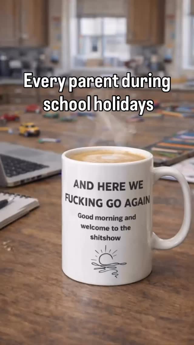School holidays, one goal:
drink the coffee before it goes cold ☕️
How many times did you have to warm up your coffee today?
Share this with your mum friend who needs this mug in their life 🤍
#schoolholiday #mumhumour #funnymug #motherhood #mumlifeaustralia