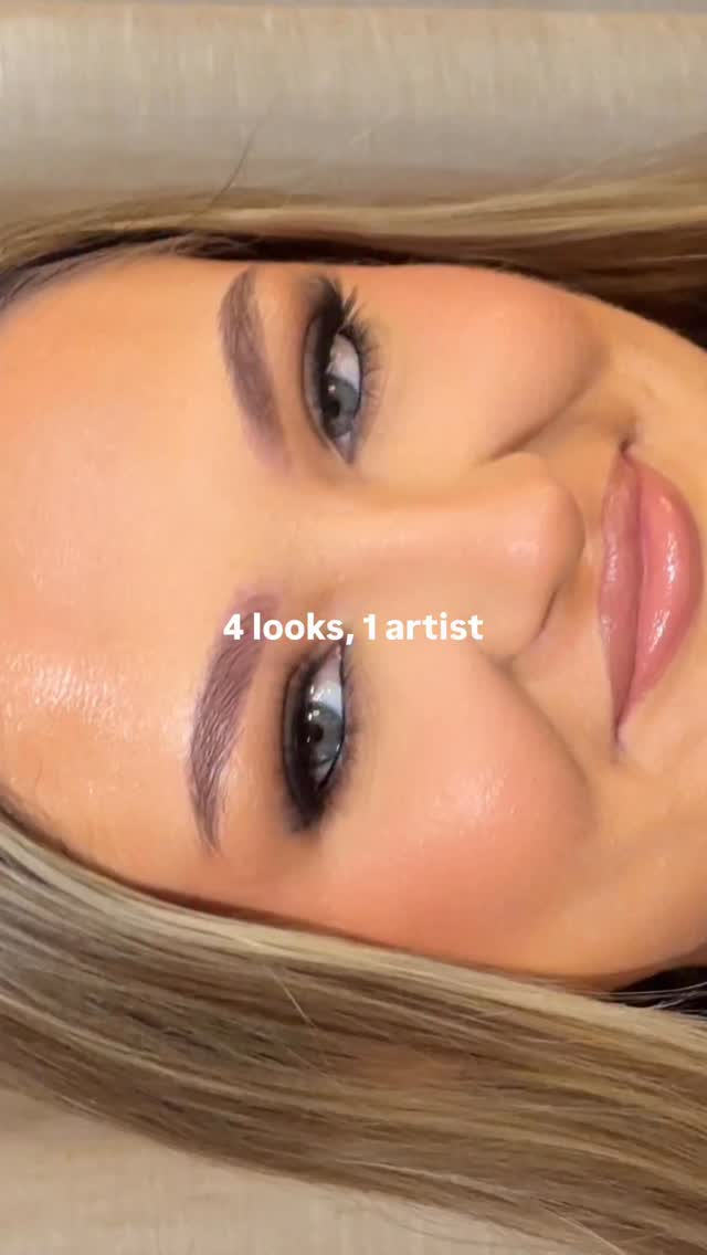 Full transparency: I don’t use the same amount of makeup on every client, and that’s very intentional 😬
Each look starts with my signature concealer lay down BEFORE anything else!
✨ Look 1: A matte smokey eye using both cream and powder eyeshadow, the @madebymitchell colour case is perfect for this tan base. Blending on top with rich brown eyeshadow for best payoff! Then tight line with black @inglotuk eyeliner adding a thin on top of the lashes. (Blend this out slightly). This avoids the ashy base that can come with a Smokey eye. No black eyes here 👀
✨ Look 2: Bridal eye with liner: A little more structure through the crease, super soft shimmer to open up the eye, neutral to cool rose tones and extra blending time for longevity and shape that can be noticed but not overpowering. For maximum impact add custom individual lashes to lift the eye and bring
✨ Look 3: More pigment, more layering, and strategic placement to lift and define the eye. Darker and richer colours on the outer half of the eye. A rich brown in the waterline to make everything pop and balanced. Topped with a fluffy strip lash to wing out the eye and enhance depth. @plouise_makeup_academy shadows are perfect for this!
✨ Look 4: Full glam energy with precise detailing, multiple textures, and yes… more product. Think eye contour with brightening concealer and shimmer topped with diamond dust!! Perfect for the full glam bride!
Makeup isn’t about using more, it’s about using what’s necessary.
Face shape, eye shape, skin, lighting, longevity… all of it matters.
Same artist. Same kit.
Completely bespoke application every single time 🤍