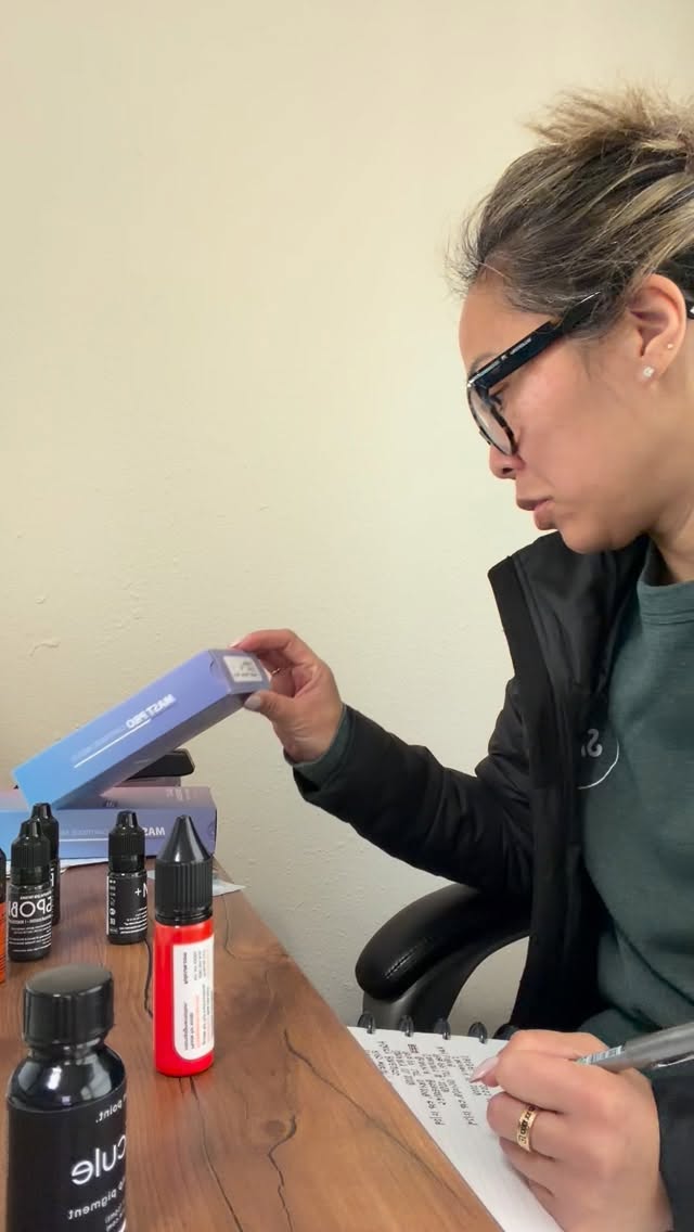 So much work happens behind the scenes when owning a tattoo studio. Documenting needles, updating your files, taking inventory, etc is done on my admin days.
Can’t wait to have clients in my chair in the upcoming weeks! If you’ve been looking for a nano brow artist, here I am! Come see me in my private studio in downtown San Mateo!