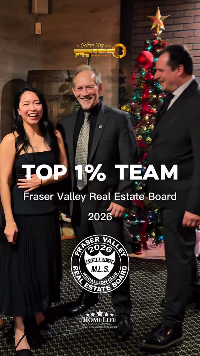 We’re honoured to be recognized in the Top 1% of the Fraser Valley Real Estate Board 🏆
This past year tested our industry. With shifting markets and tighter conditions, results mattered more than ever. While the FVREB recorded an average 11% sales-to-listings ratio, Golden Key proudly achieved 73%, a true reflection of strategy, experience, and trust.
To our clients, thank you for believing in us and allowing us to guide you through one of life’s biggest investments.
To our colleagues and partners, thank you for the ongoing support and collaboration.
Only real professionals last through tough markets and we’re just getting started.
Here’s to continued growth and a strong 2026 ✨
#Top1PercentRealtor
#FraserValleyRealEstate
#FVREB
#GoldenKeyRealEstate
#RealEstateProfessionals