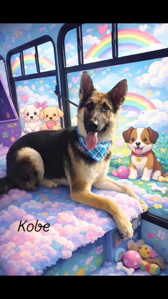 Kobe first groom ! He did amazing 🐶❤️