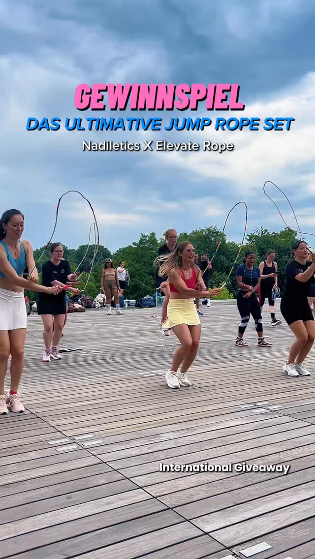 🎉 Gewinnspiel 🎉 (International Giveaway) 🌍
Du willst das ultimative Jump Rope Set gewinnen? Dann ist das hier für dich 🪢✨
Zu gewinnen gibt’s:
✔️ 1 Speed Rope
✔️ 1 Beaded Rope
✔️ Nadiletics ✕ Elevate Rope T-Shirt
✔️ 🎟 2 Tickets für die AFAIR Messe Augsburg
So machst du mit:
1️⃣ Folge @nadiletics & @elevaterope
2️⃣ Like diesen Beitrag
3️⃣ Kommentiere & markiere 1 Freund
4️⃣ Extra Chance: Teile den Post in deiner Story 🍀
🕒 Das Gewinnspiel endet am 26.01.26 um 23:59 Uhr
Viel Glück! 💙
–––
🎉 GIVEAWAY 🎉
Win the ultimate jump rope set 🪢✨
You’ll get:
✔️ 1 Speed Rope
✔️ 1 Beaded Rope
✔️ Nadiletics ✕ Elevate Rope T-Shirt
✔️ 🎟 2 Tickets to the AFAIR Trade Fair Augsburg
How to enter:
1️⃣ Follow @nadiletics & @elevaterope
2️⃣ Like this post
3️⃣ Comment & tag a friend
4️⃣ Bonus: Share to your story for extra luck 🍀
🕒 Giveaway ends on 26.01.26 at 11:59 PM (CET)
Good luck! 💙