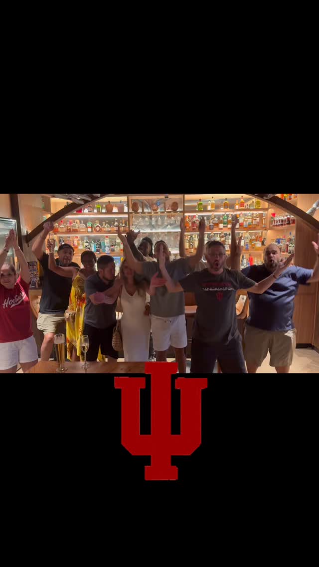 @hoosier_admin was celebrating the @iuhoosiers @indianafootball @barstoolindiana @iubloomington @redcupindiana all the way in Punta Cana ♥️🤍🔥🏈