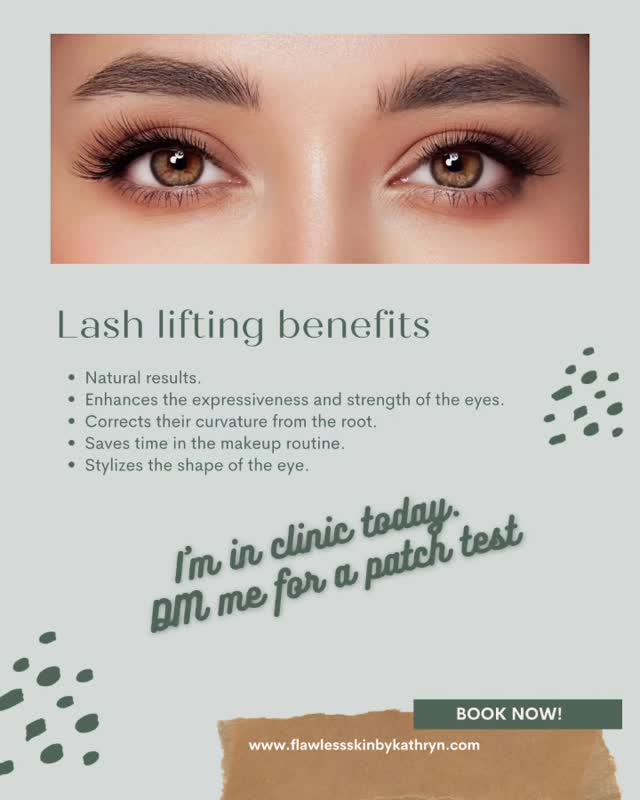 Lifted, curled, and effortlessly brightāeyed ā a lash lift gives you weeks of lowāmaintenance glam with zero extensions.
Iām in clinic today, so if you want to try it for yourself, DM me for a free patch test.
#lashes #glam #eyelashes #lashlift #glamour
