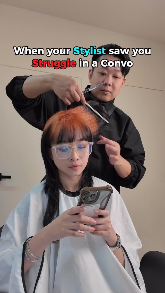 When your stylist knows what needs fixing.
.
.
𝐓𝐎𝐍𝐘 𝐖𝐀𝐋𝐊𝐄𝐑 𝐇𝐀𝐈𝐑 𝐒𝐓𝐔𝐃𝐈𝐎
𝗟𝗼𝗰𝗮𝘁𝗶𝗼𝗻: 541 Kallang Bahru, B1-02, Singapore 339355
𝗖𝗼𝗻𝘁𝗮𝗰𝘁 𝗨𝘀: +65 8012 0726 (link in BIO)
𝗧𝗶𝗺𝗲: Monday to Friday (11am-8:30pm)
Saturday to Sunday (11am-7pm)
Come visit us today!
#sgsalon #singaporesalon #organichairsalon #sghairstylist #hairsalonsg #sgbeauty #hairtreatmentsg #colouring #hairbleach
#geylangbahru #geylangbahruhairsalon
#hairtransformation #skit #funny