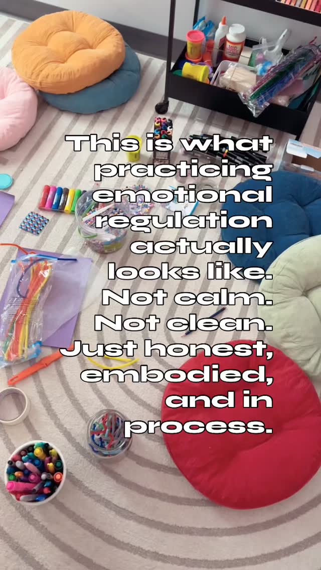 This is what practicing emotional regulation actually looks like. Not calm. Not clean. Just honest, embodied, and in process. 🧠🎨♾️ #arttherapy #ymm
