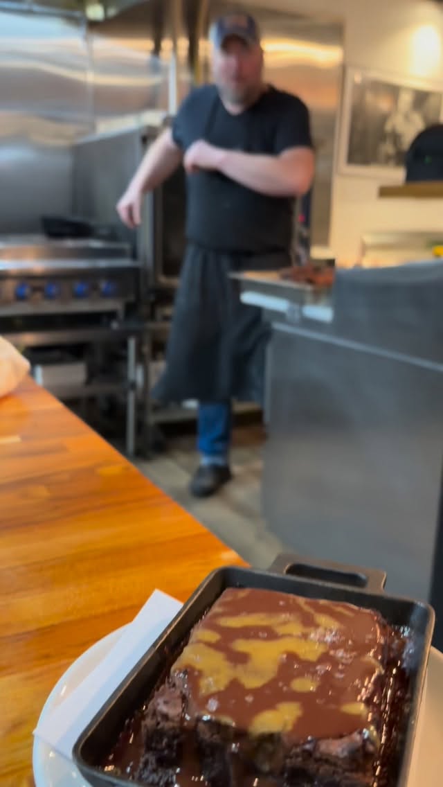 Hot chocolate fudge brownie