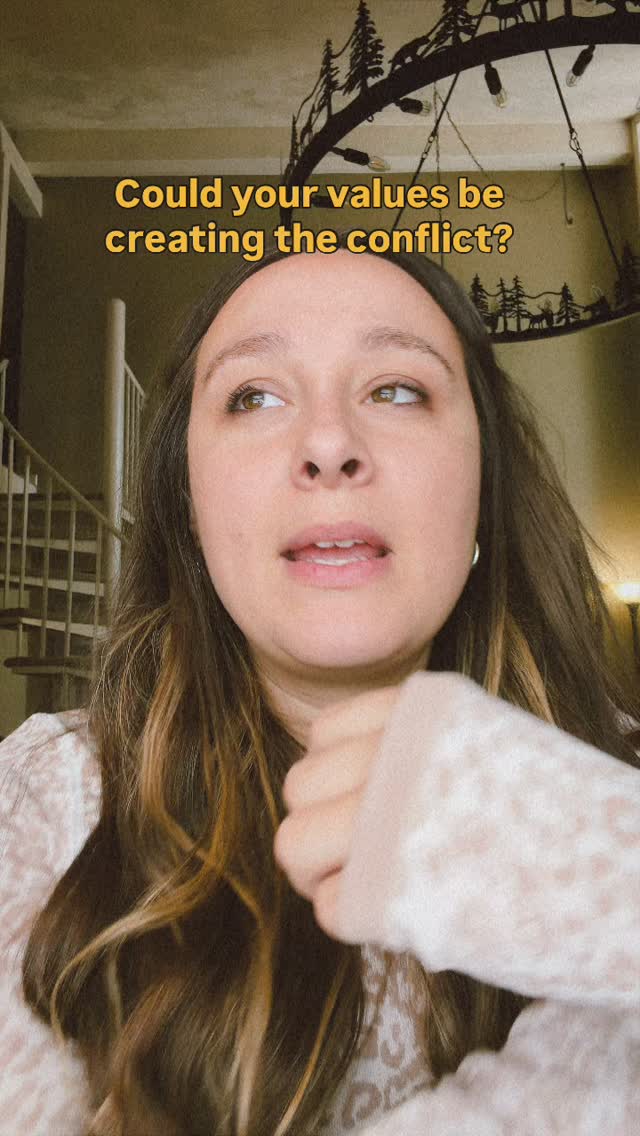 What you place highest on your list of values may show up in your conflict with your spouse. #therapyforwomen