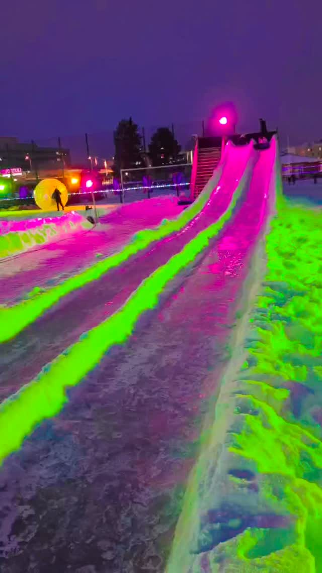 Winter fun at SnowGlow 🥳 🥳🥳#visitrovaniemi #visitlapland #visitfinland #snowglowwinterpark #rovaniemi
